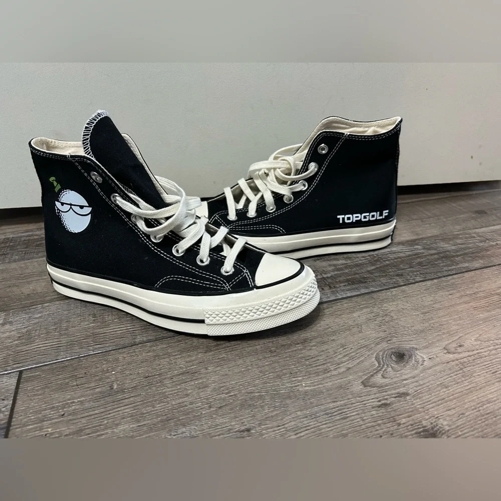 ⛳️ Top Golf Limited Edition Chuck Taylor Hi Top Converse Black & White